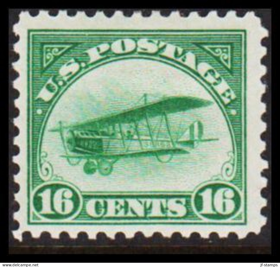 1918. USA. Curtiss JN-4 H Jenny 16 CENTS Hinged.   - JF536111 - Unused Stamps