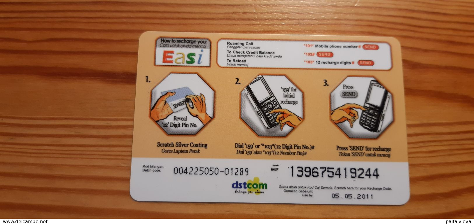 Prepaid Phonecard Brunei, Easi - Flower - Brunei