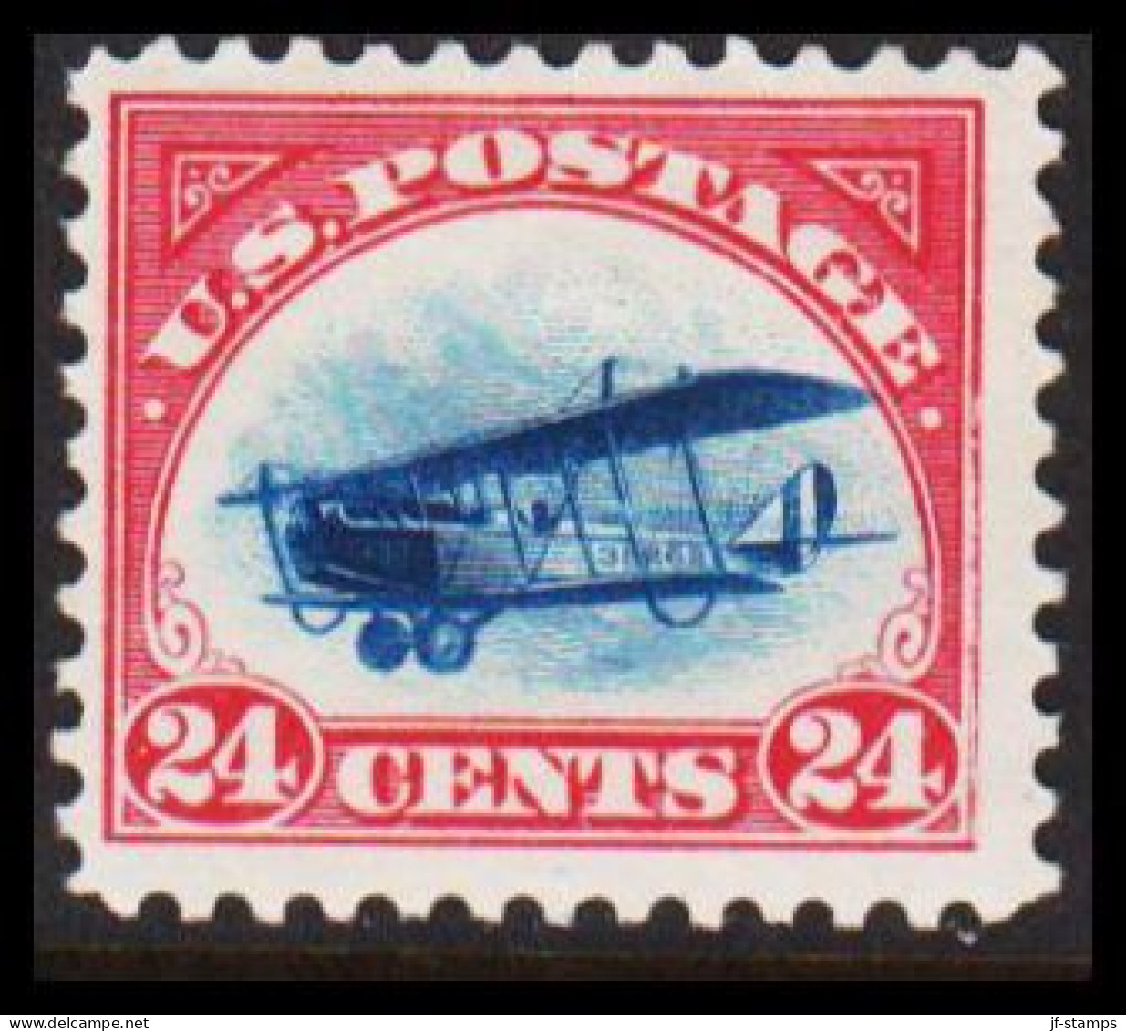 1918. USA. Curtiss JN-4 H Jenny 24 CENTS Hinged.   - JF536112 - Unused Stamps