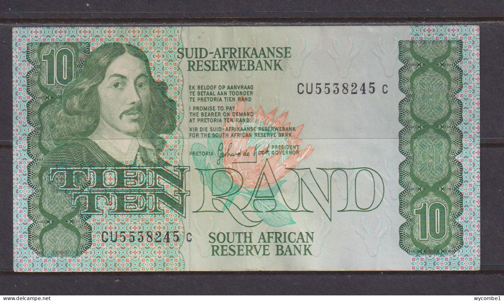 SOUTH AFRICA  -  1978-93 10 Rand Circulated Banknote As Scans - Südafrika