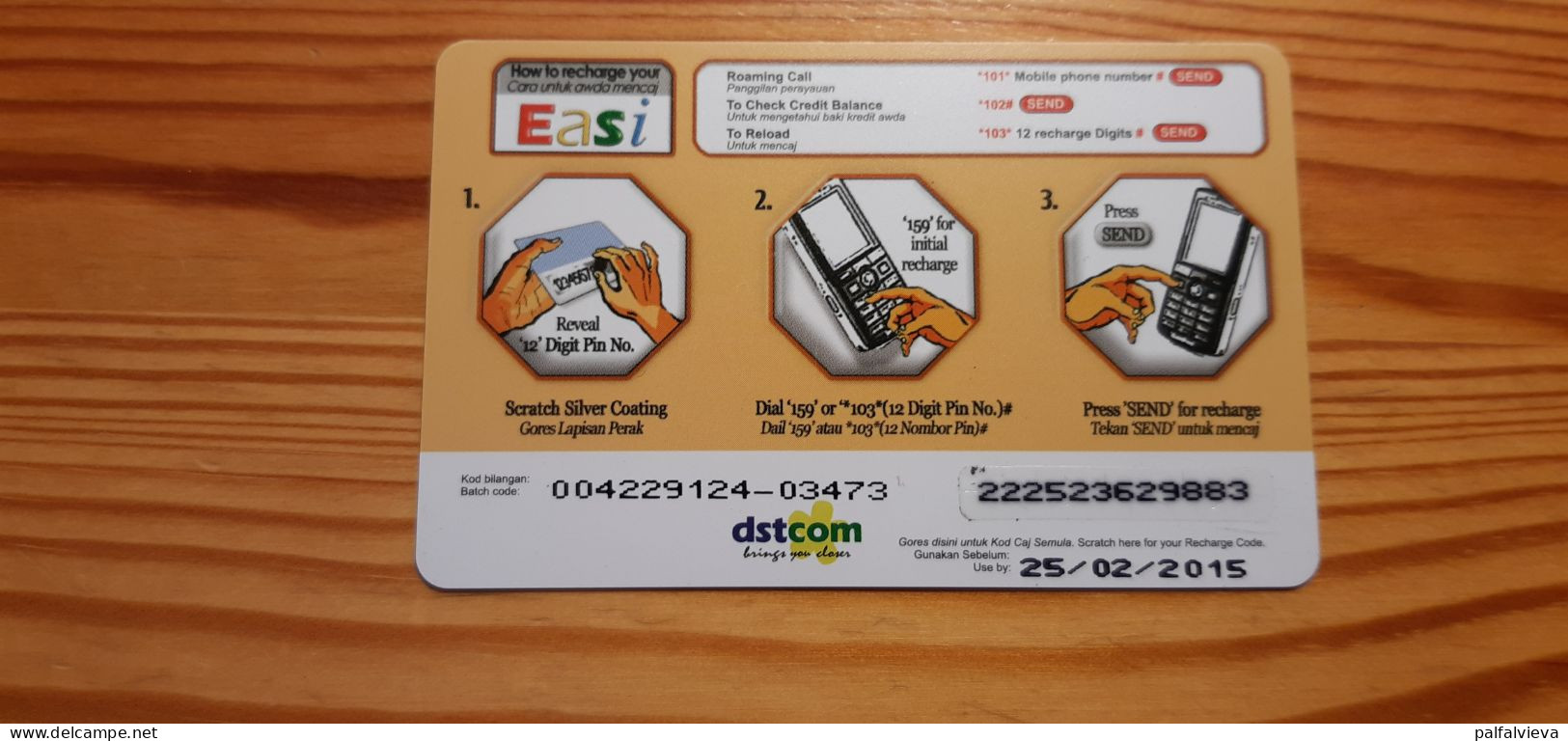 Prepaid Phonecard Brunei, Easi - Brunei