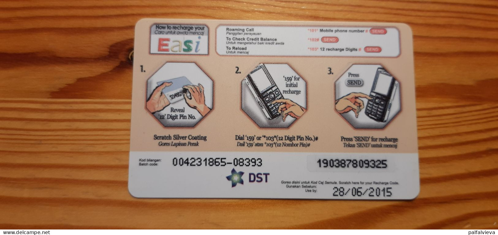 Prepaid Phonecard Brunei, Easi - Brunei