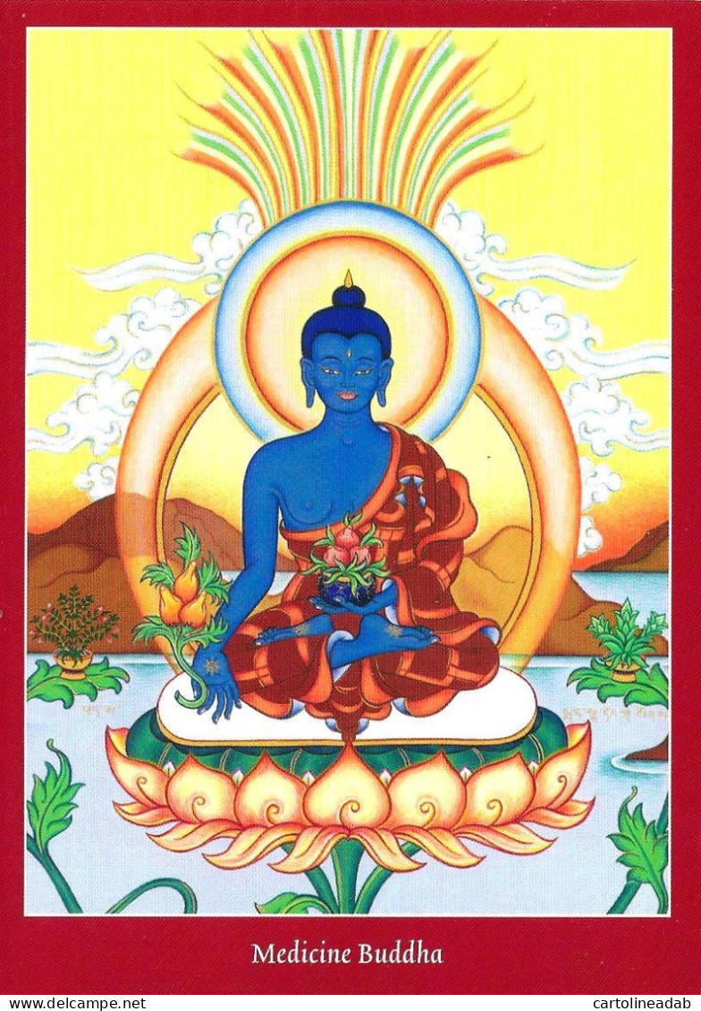 [MD8192] CPM - MEDICINE BUDDHA (TIB: SANGYE MENLA) - PERFETTA - Non Viaggiata - Buddismo