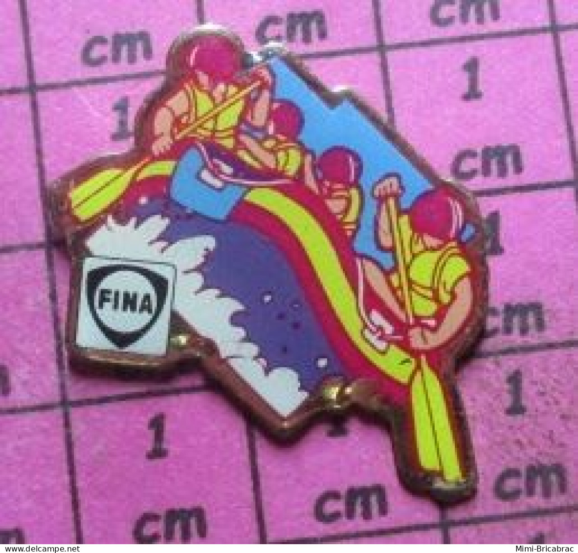 513J  Pin's Pins / Beau Et Rare / SPORTS / TORRENT CANOE RAFTING FINA - Canoeing, Kayak