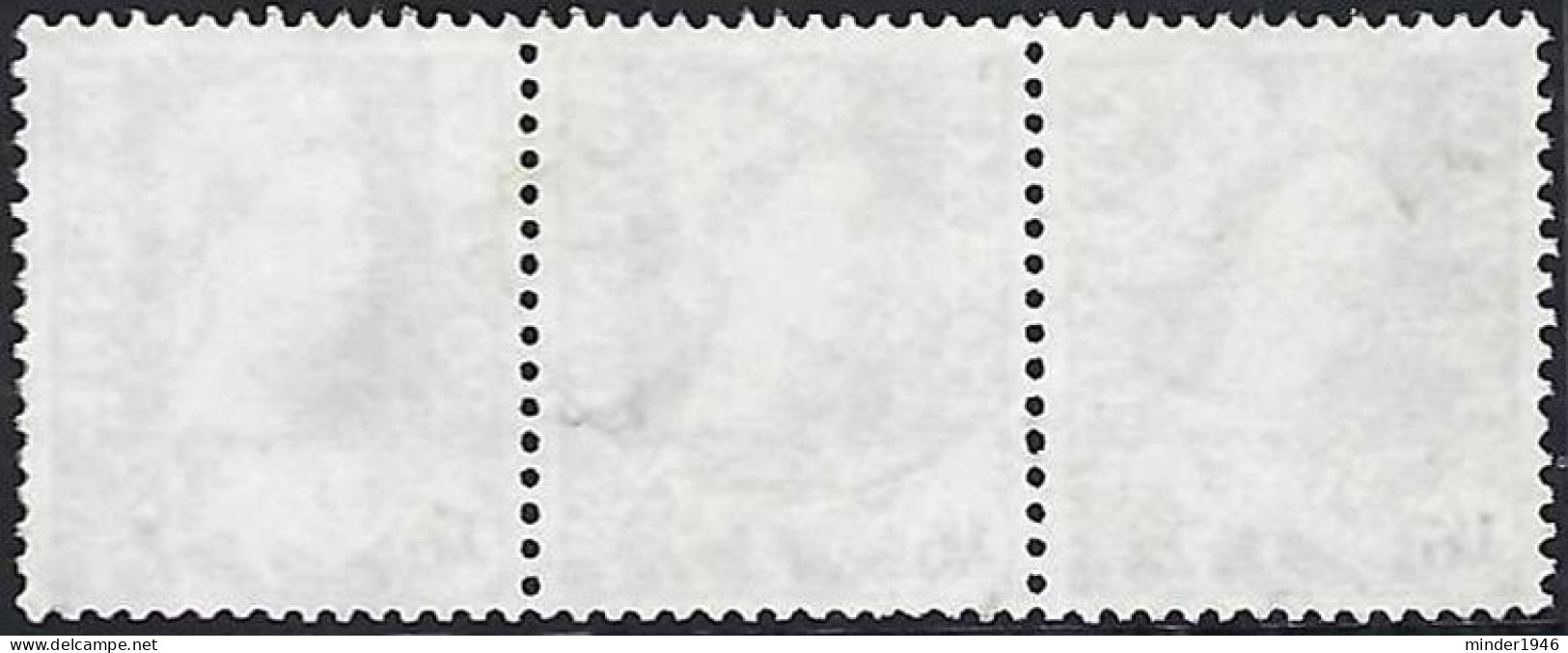 GREAT BRITAIN Wales 1967 QEII 1/6 X 3 Horizontal Strip Grey-Blue SGW6 FU - Pays De Galles
