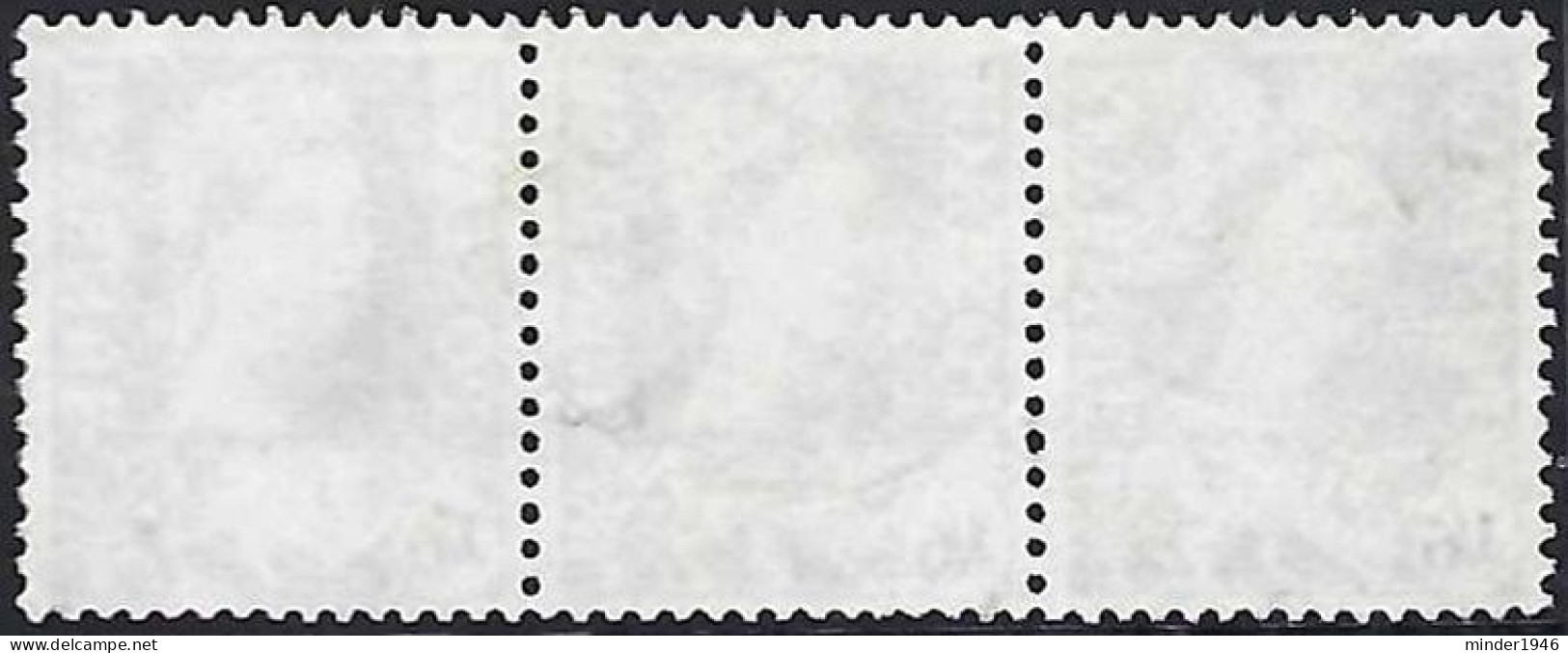 GREAT BRITAIN Wales 1967 QEII 1/6 X 3 Horizontal Strip Grey-Blue SGW6 FU - Gales