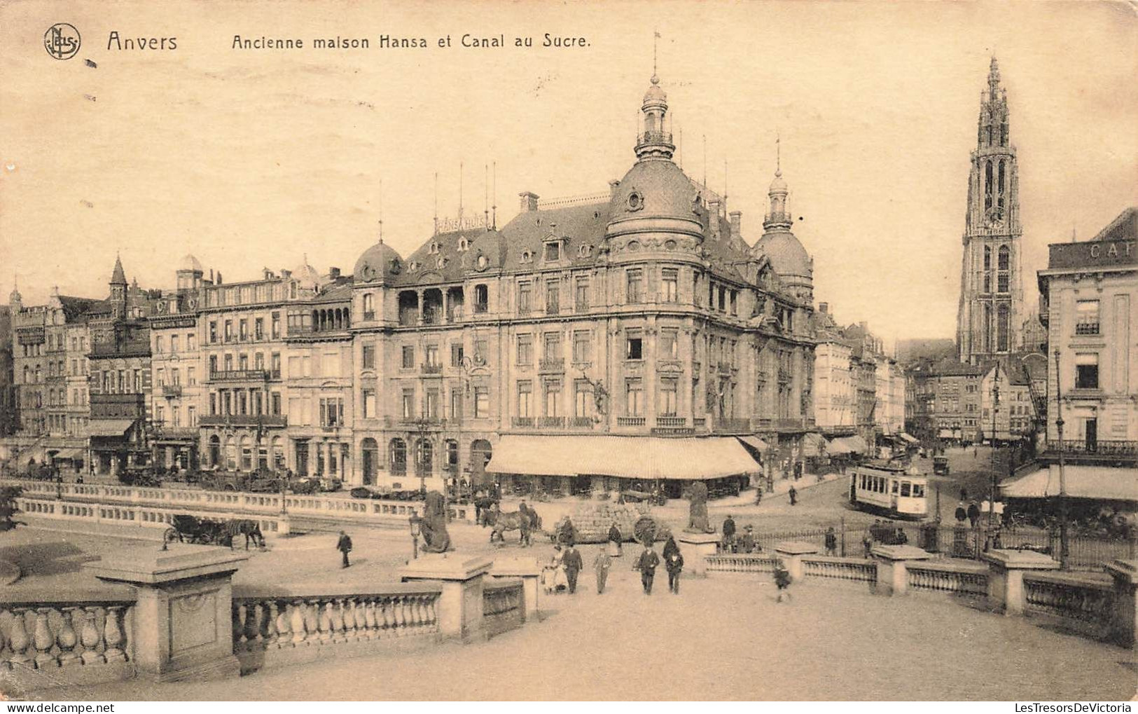 BELGIQUE - Anvers - Ancienne Maison Hansa Et Canal Au Sucre - Animé - Carte Postale Ancienne - Antwerpen