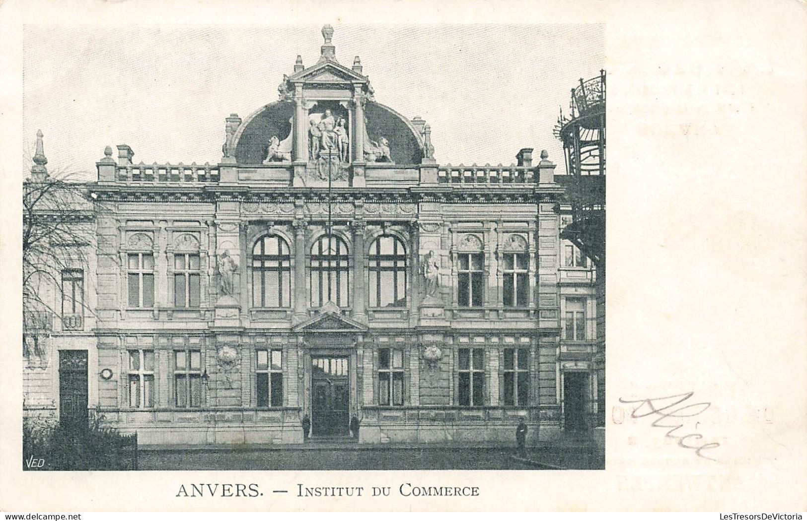 BELGIQUE - Anvers - Institut Du Commerce - Carte Postale Ancienne - Antwerpen