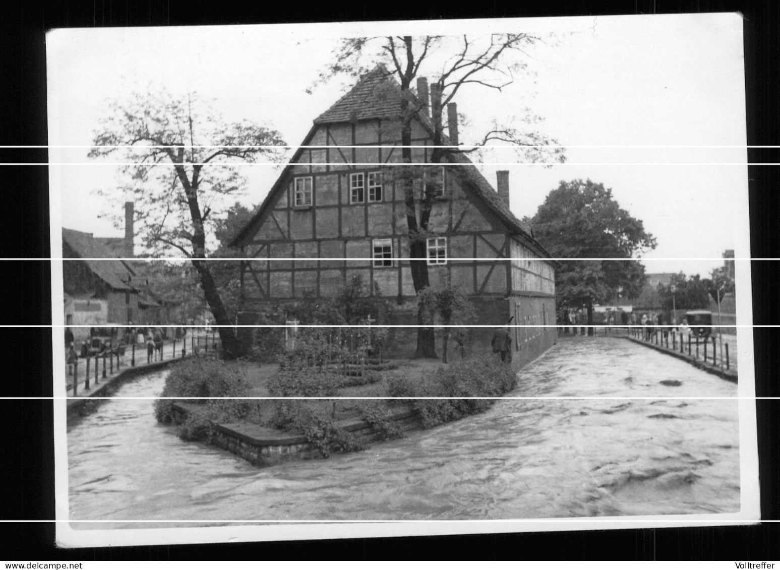 9x Orig. XL Foto 1938 Überschwemmung Wolkenbruch Sangerhausen 1938 Gasthof Zum Adler Innenstadt Ortspartie - Sangerhausen