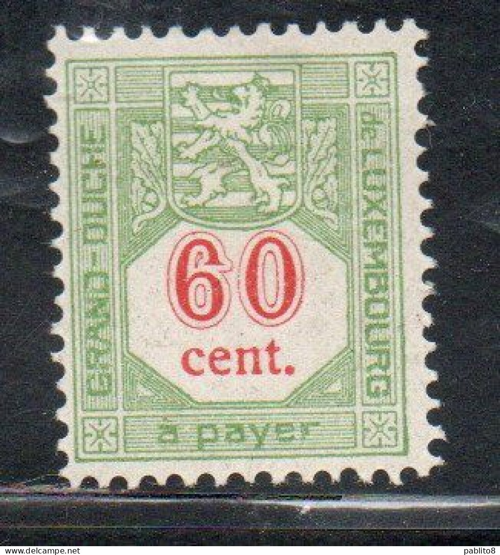 LUXEMBOURG LUSSEMBURGO 1921 1935 1928 POSTAGE DUE STAMPS TAXE ARMOIRIES COAT OF ARMS 50c MH - Dienst