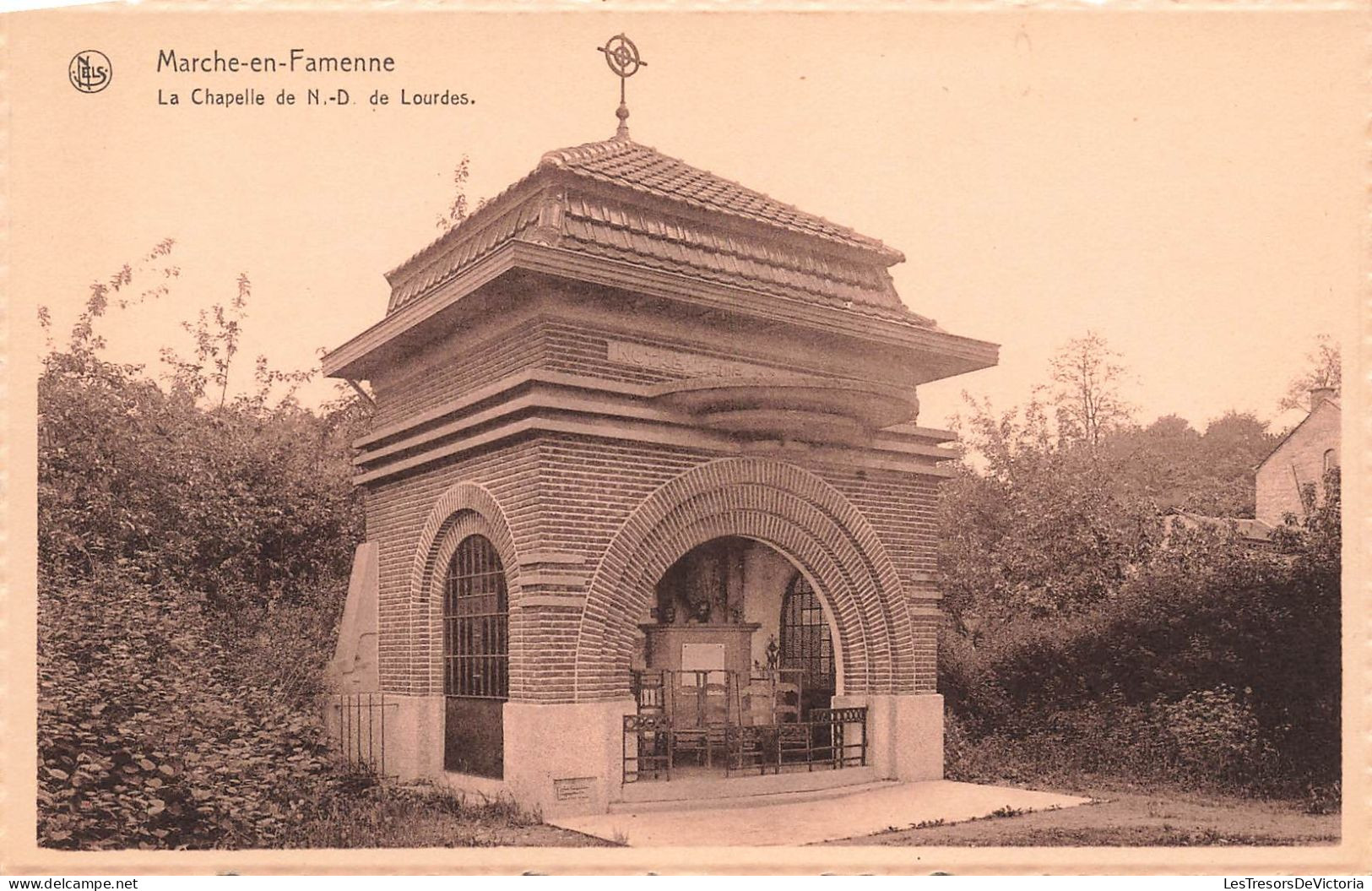 BELGIQUE - Marche-en-Famenne - La Chapelle De Notre-Dame De Lourdes - Carte Postale Ancienne - Marche-en-Famenne