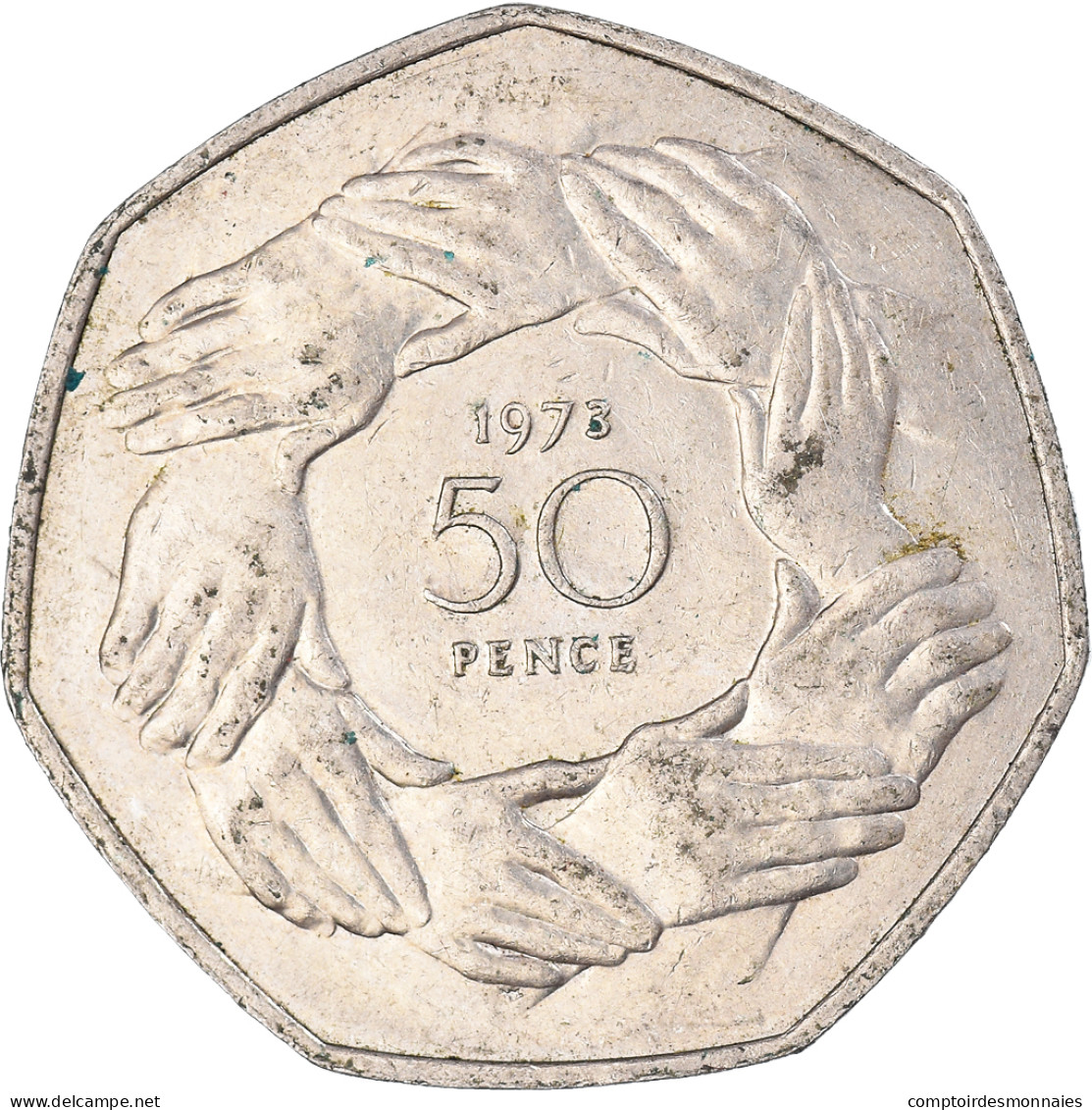 Monnaie, Grande-Bretagne, 50 Pence, 1973 - 50 Pence