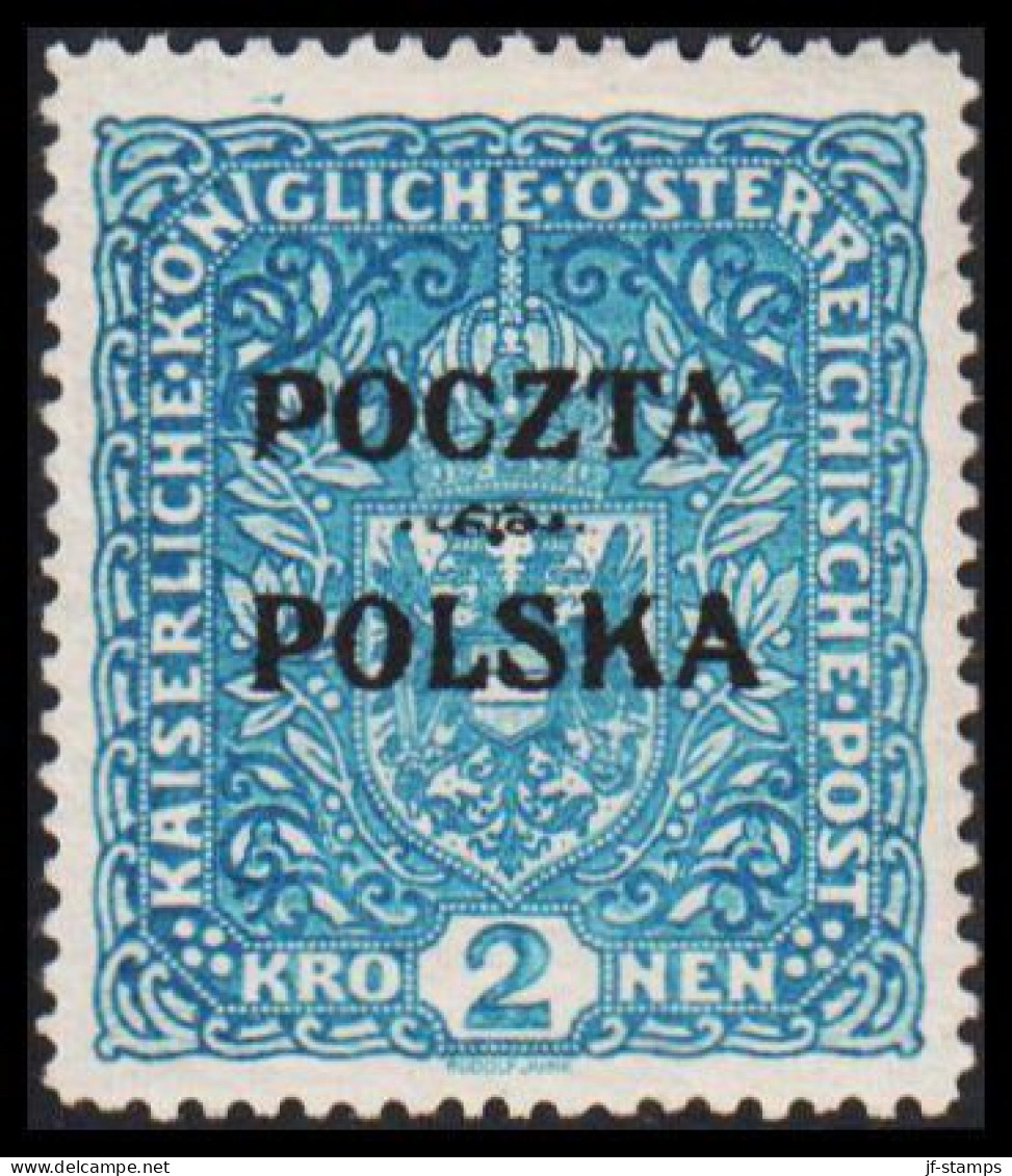 1919. POLSKA. POCZTA POLSKA  / ÖSTERREICH 2 K. Hinged. (Michel 44) - JF536499 - Ungebraucht