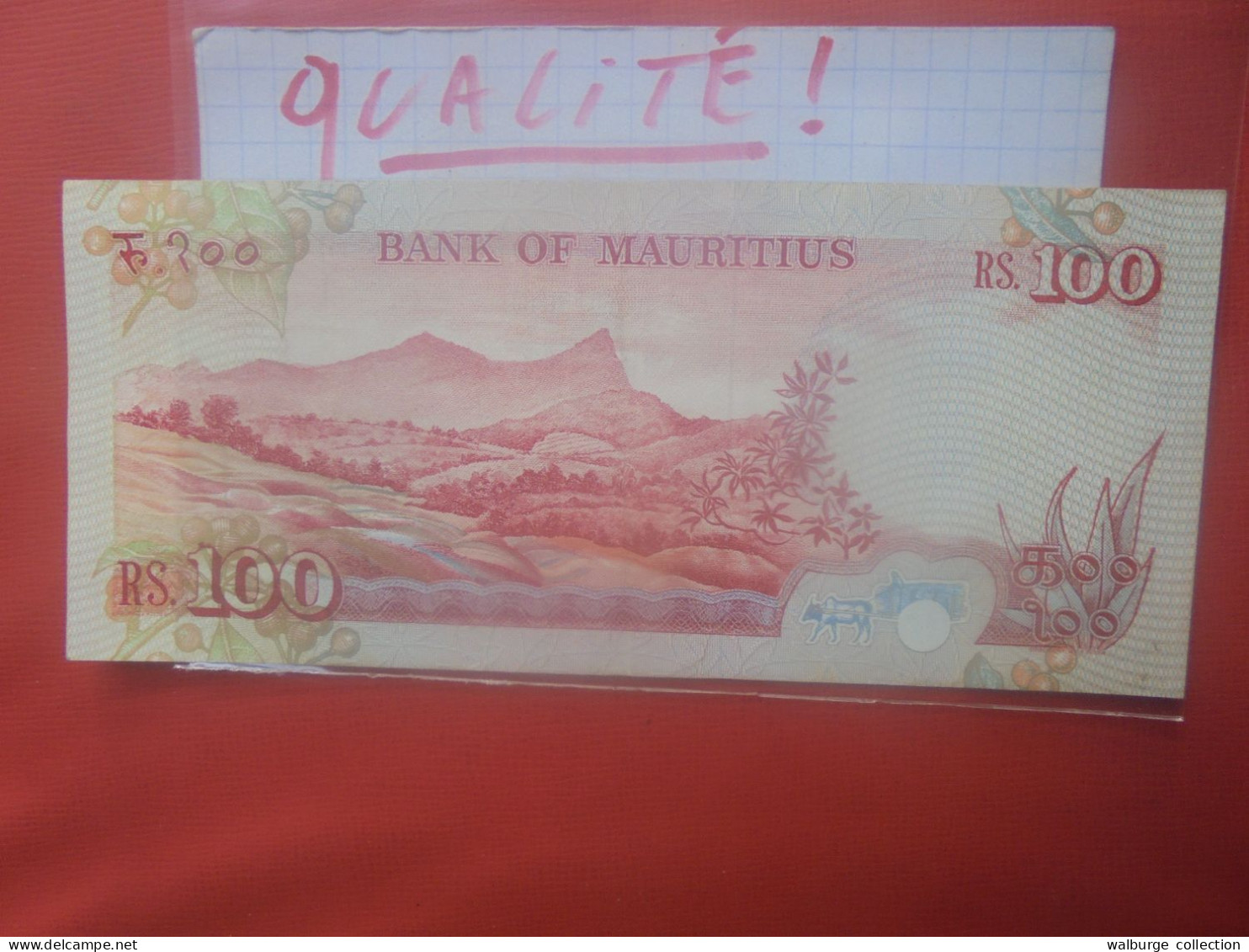 MAURITIUS 100 RUPEES 1986 Circuler (B.30) - Mauricio