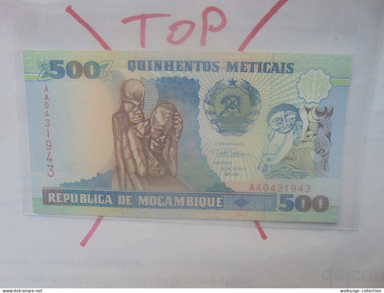 MOZAMBIQUE 500 METICAIS 1991 Neuf (B.30) - Mozambique