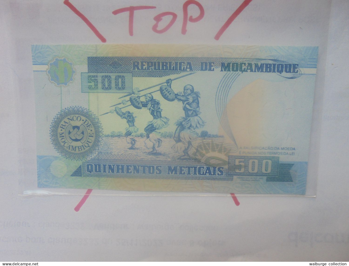 MOZAMBIQUE 500 METICAIS 1991 Neuf (B.30) - Moçambique