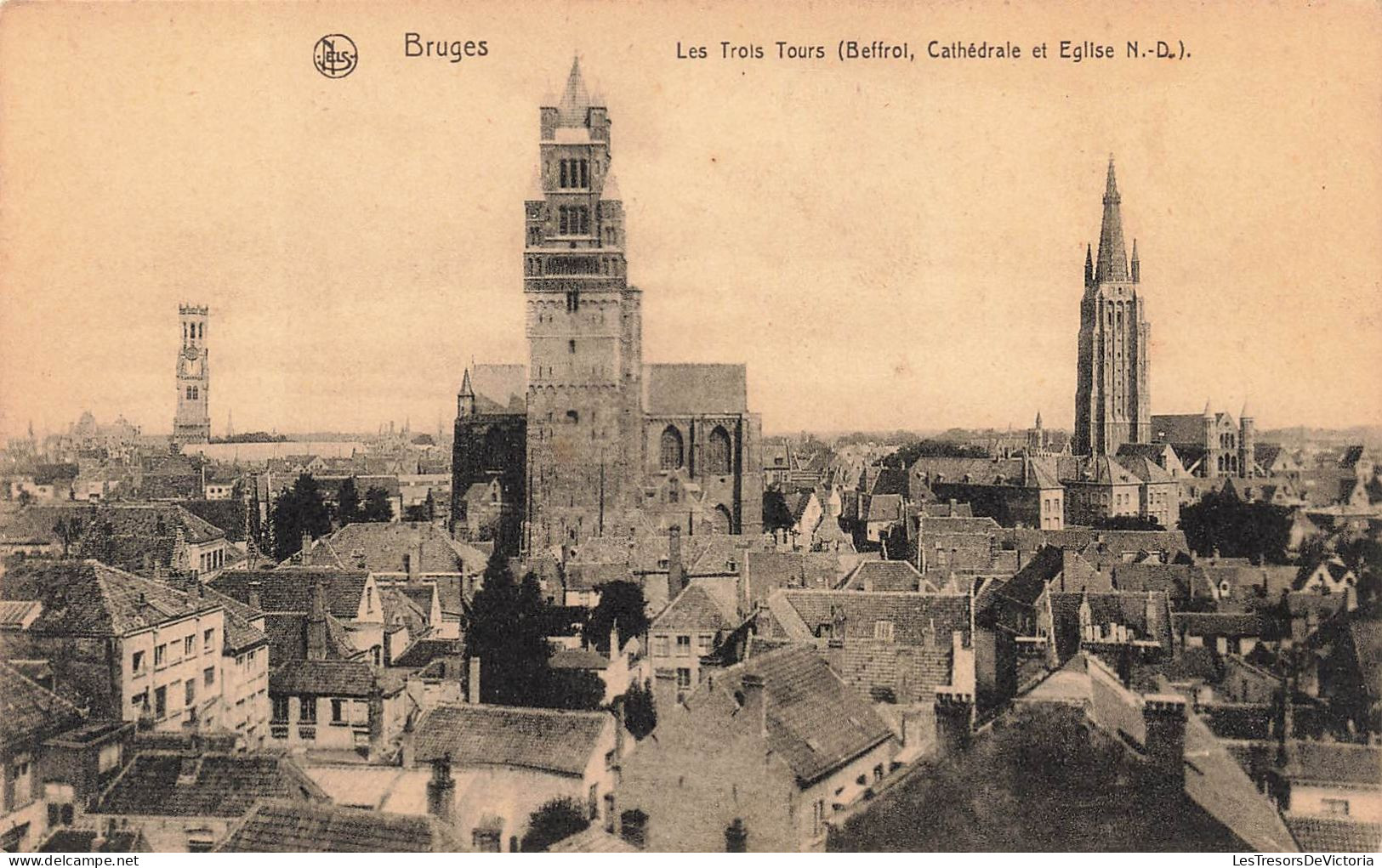 BELGIQUE - Bruges - Les Trois Tours - Carte Postale Ancienne - Brugge