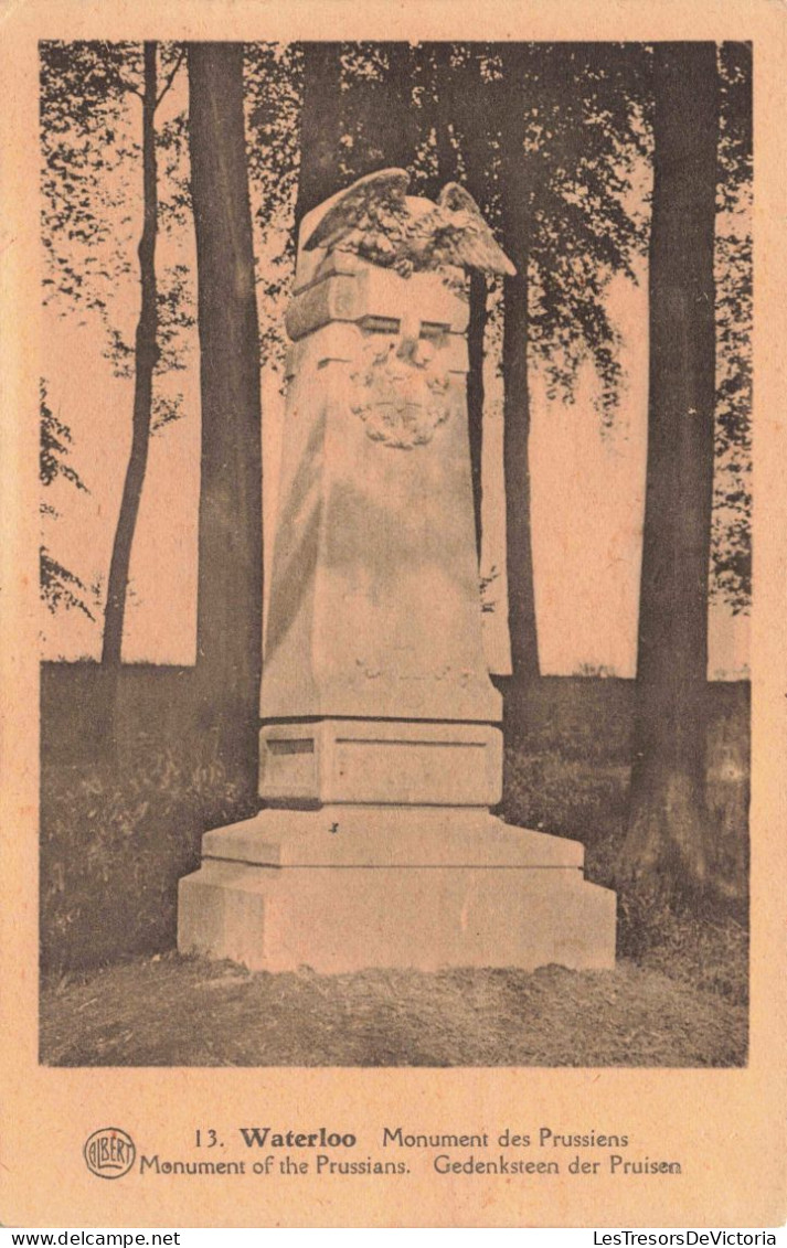 HISTOIRE - Waterloo - Monument Des Prussiens  - Carte Postale Ancienne - Storia