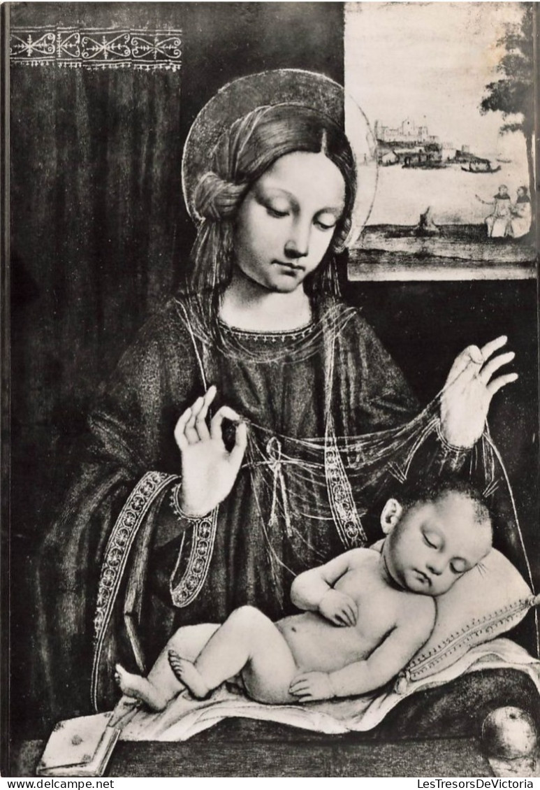 ILLUSTRATEURS - Signés - Ambrogio Borgognone - La Sainte Vierge Avec Le Fils - Carte Postale Ancienne - Other & Unclassified