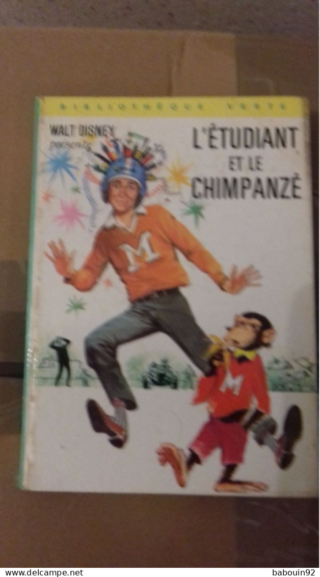 L'étudiant Et Le Chimpanzé De Walt Disney - Bibliotheque Verte