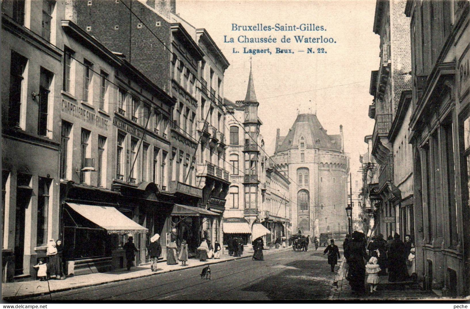 N°111979 -cpa Bruxelles Saint Gilles -la Chaussée De Waterloo- - St-Gilles - St-Gillis