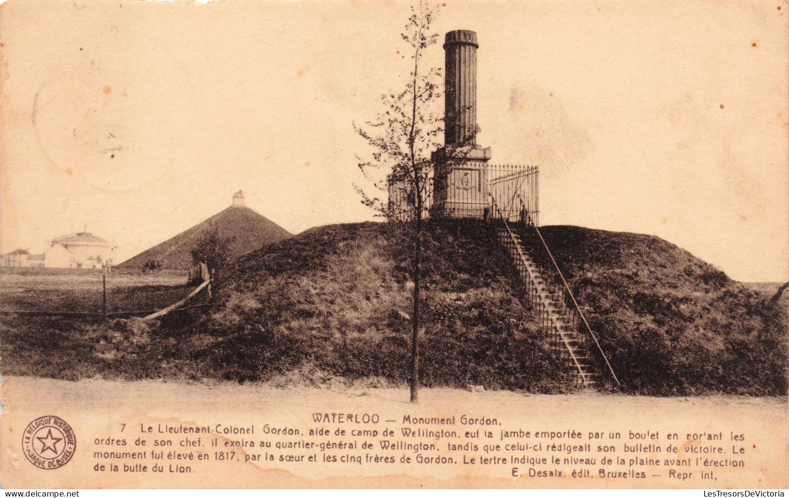 BELGIQUE - Waterloo - Monument Gordon - Carte Postale Ancienne - Waterloo