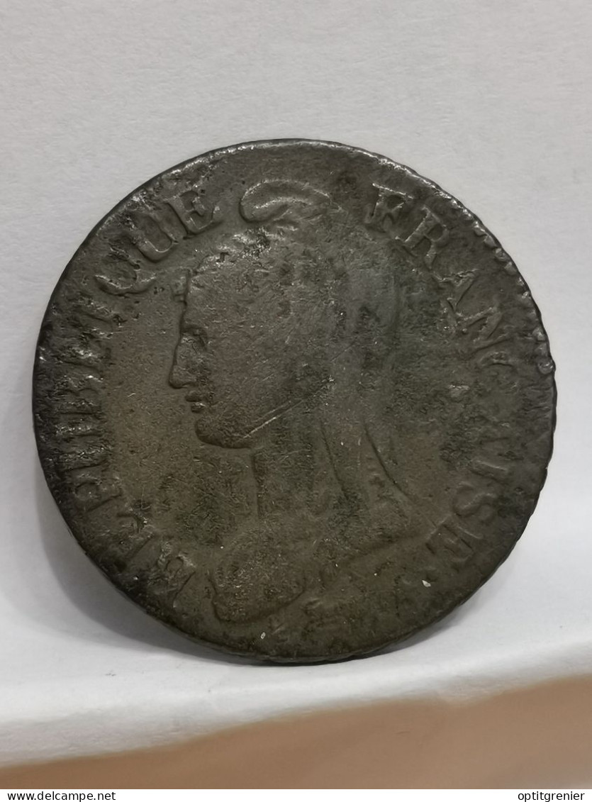 5 CENTIMES DUPRE GRAND MODULE AN 5 BB STRASBOURG / FRANCE - 1792-1804 1ère République (An I – An XII)