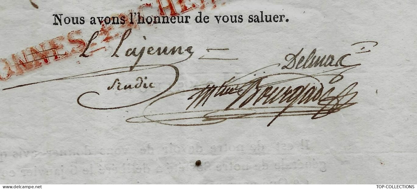 1811 Montpellier Hérault LETTRE Imprimée 4 Sign. ASSURANCE REMPLACEMENT SERVICE MILITAIRE Pour Pierre Antoine Magnol - 1800 – 1899