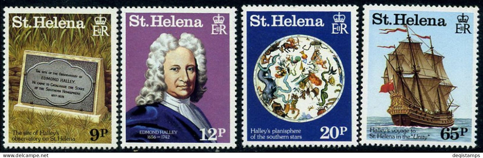 St. Helena QEII 1986  Space Halley's Comet Set  MNH** - Nordamerika