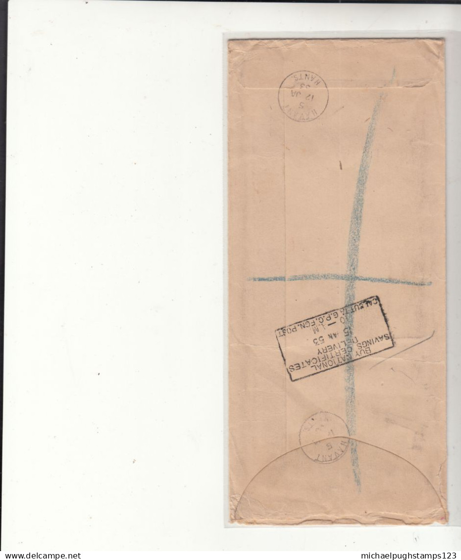 G.B. / Airmail / India / King George 6 High Values / Hampshire - Unclassified