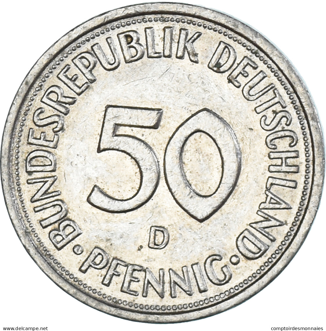Monnaie, Allemagne, 50 Pfennig, 1980 - 50 Pfennig