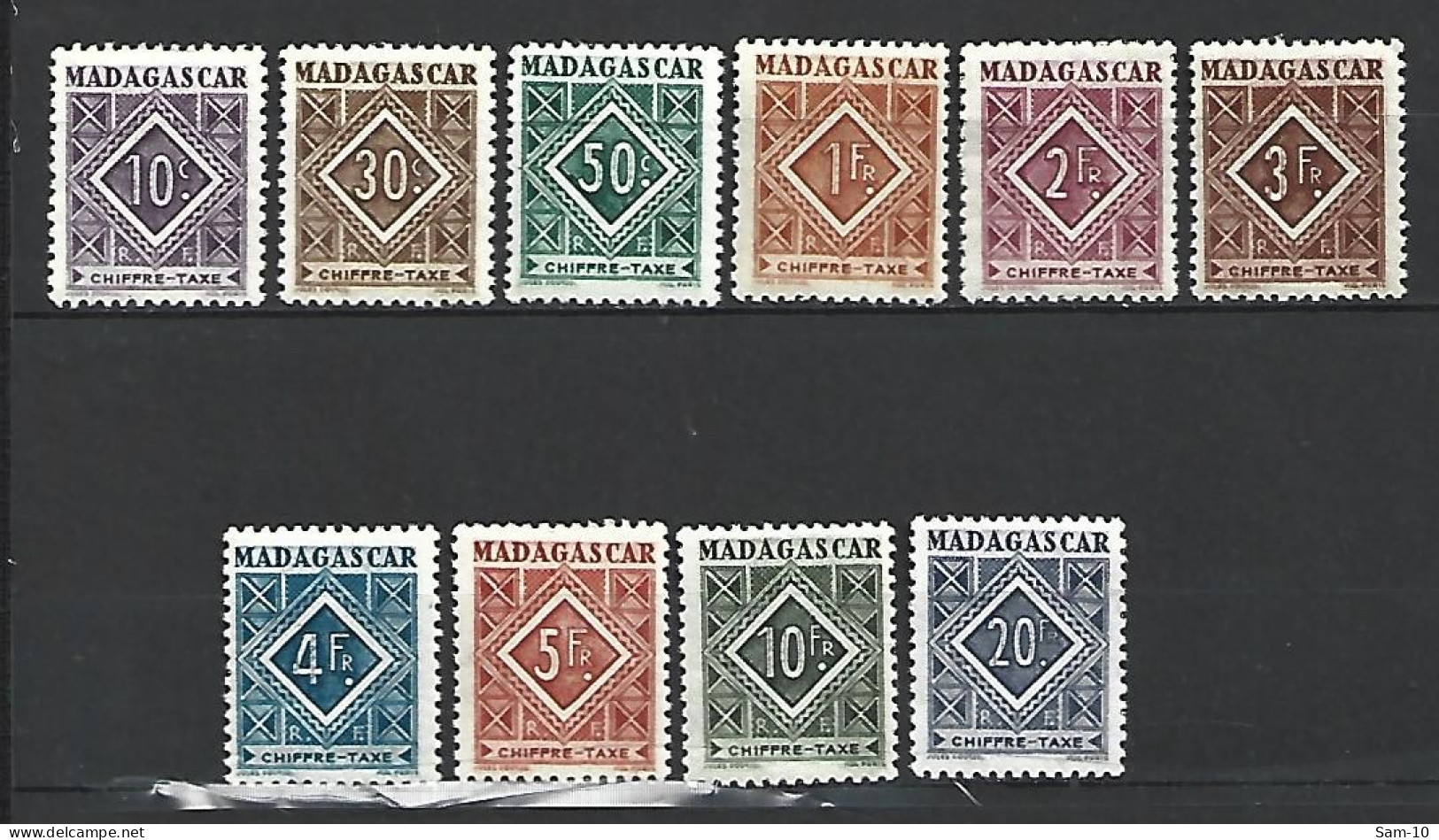 Timbre De Colonie Française Neuf * Taxe N 31 / 40 - Postage Due