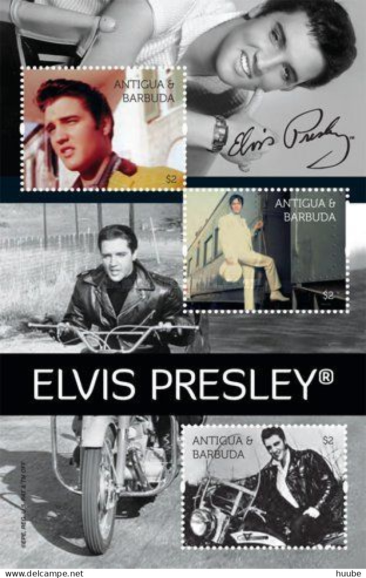 Antigua And Barbuda, 2011, MI 4935-4947, Elvis Presley, 1935-1977, Sheet Of 3, 2 Sheets Of 4 + Block 686, MNH - Elvis Presley