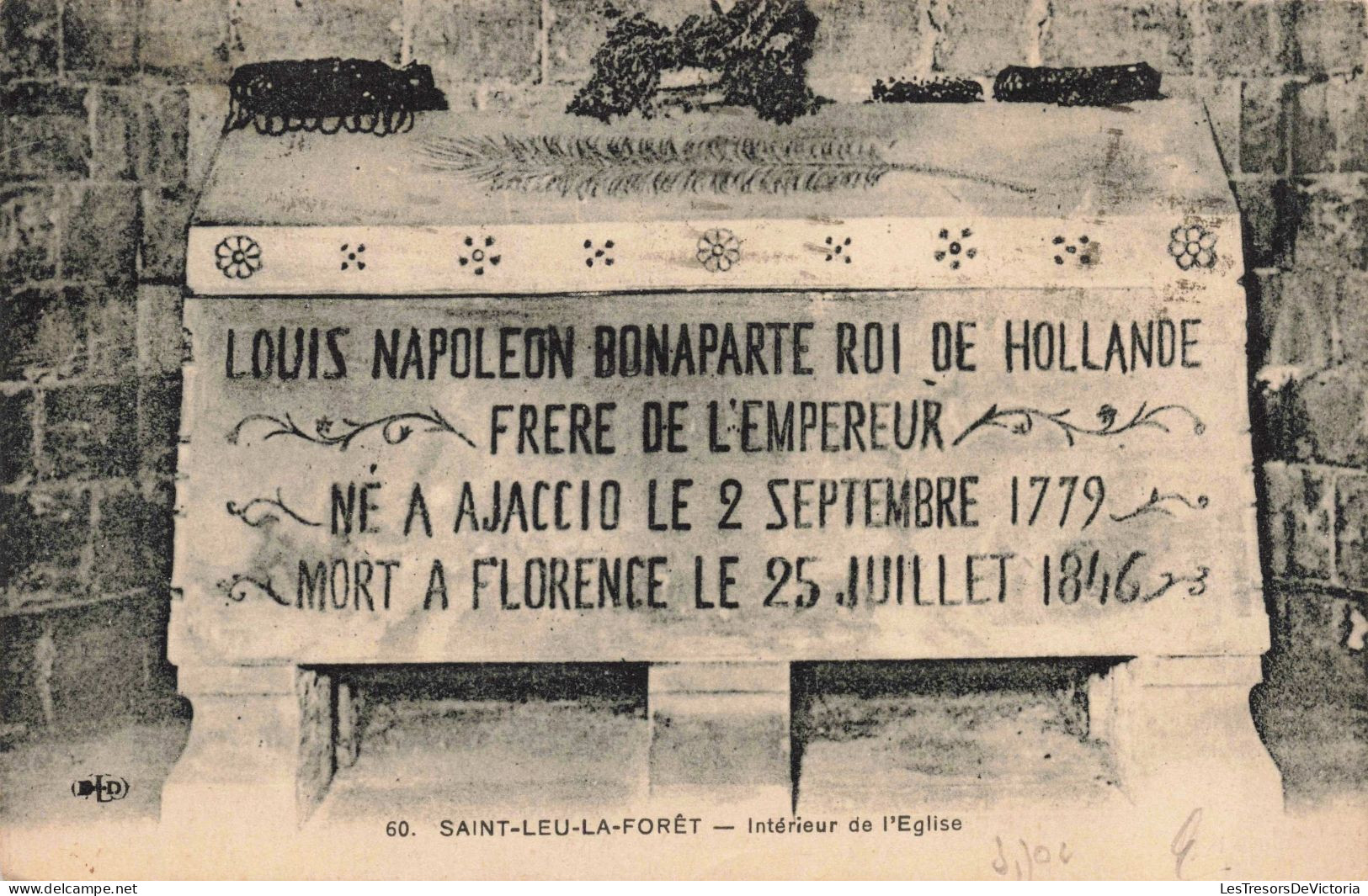 FRANCE - Saint Leu La Forêt - Intérieur De L'Eglise - Louis Napoléon Bonaparte Roi De Hollande - Carte Postale Ancienne - Saint Leu La Foret