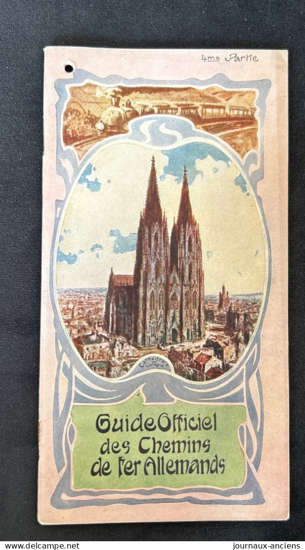 1930 GUIDE OFFICIEL DES CHEMINS DE FER ALLEMANDS - 4 Eme Partie - Chemin De Fer