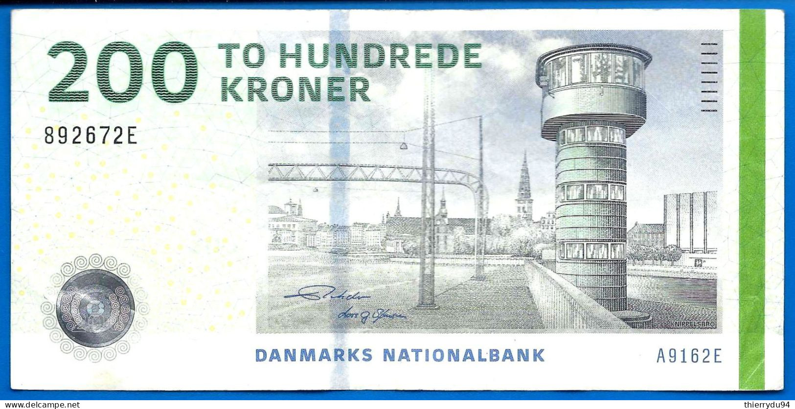 Danemark 200 Couronnes 2009 Tour Kroner Que Prix + Port Banknote Danmarks Danmark Paypal Bitcoin OK - Denmark