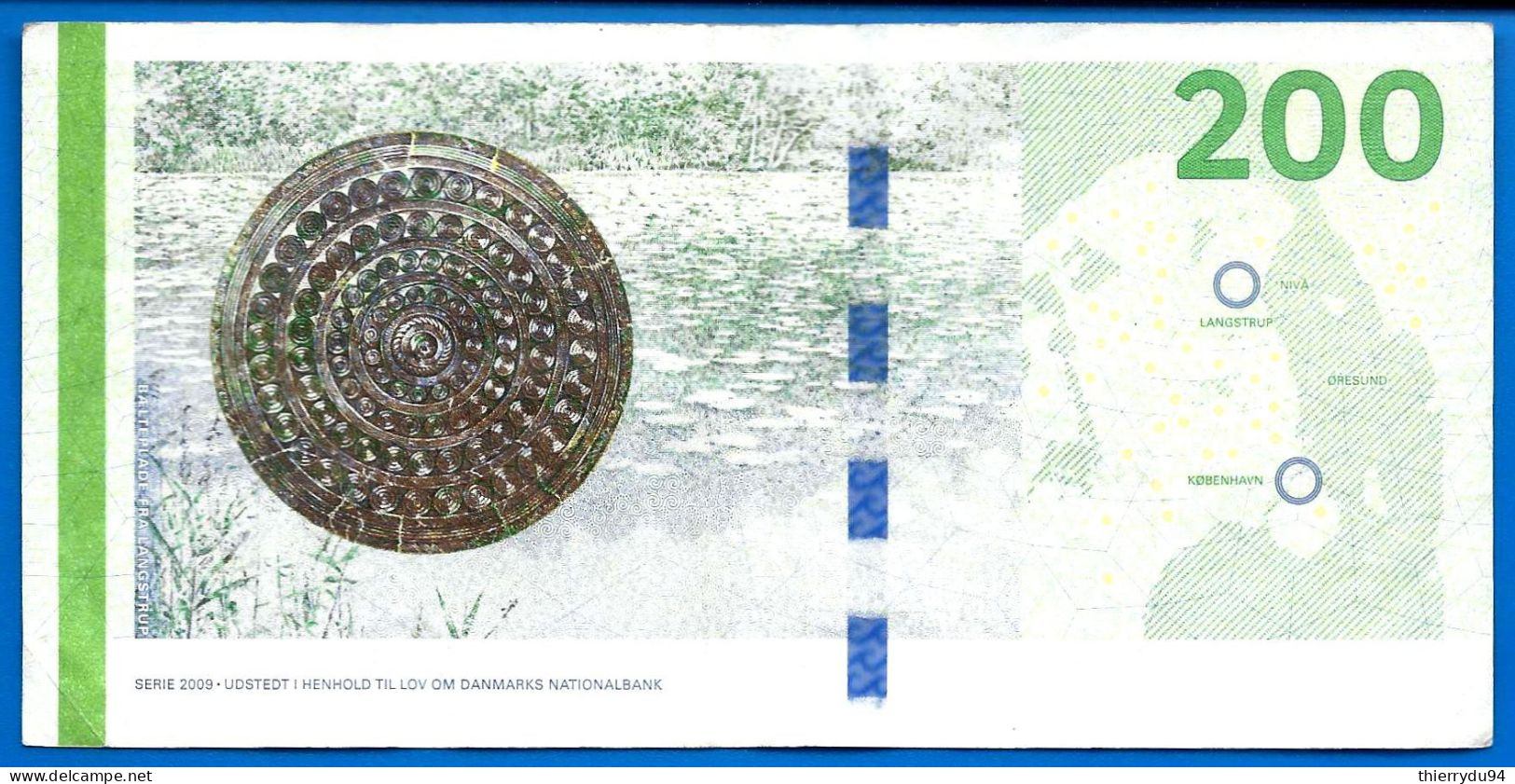 Danemark 200 Couronnes 2009 Tour Kroner Que Prix + Port Banknote Danmarks Danmark Paypal Bitcoin OK - Denmark