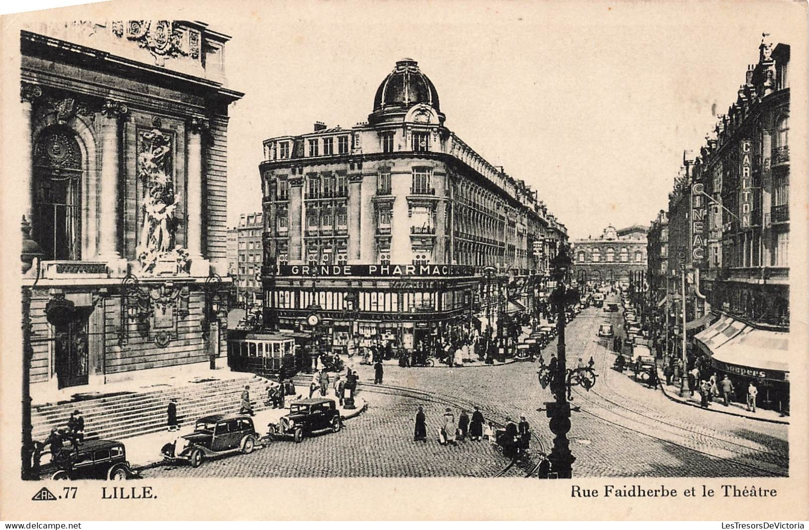 FRANCE - Lille - Rue Faidherbe Et Le Théâtre - Animé - Carte Postale Ancienne - Lille