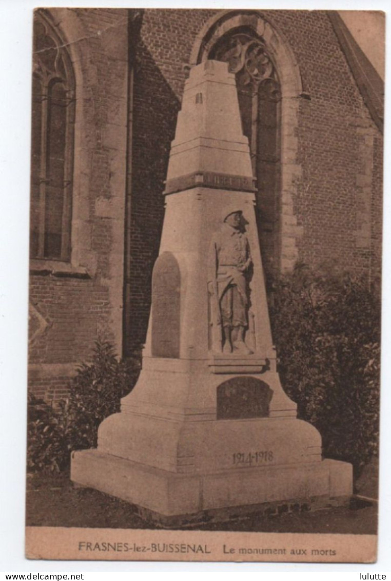 Frasmes Lez Buissenal Le Monument Aux Morts (accept Iban) Anvaing Leuze En Hainaut Ath Flobecq - Frasnes-lez-Anvaing