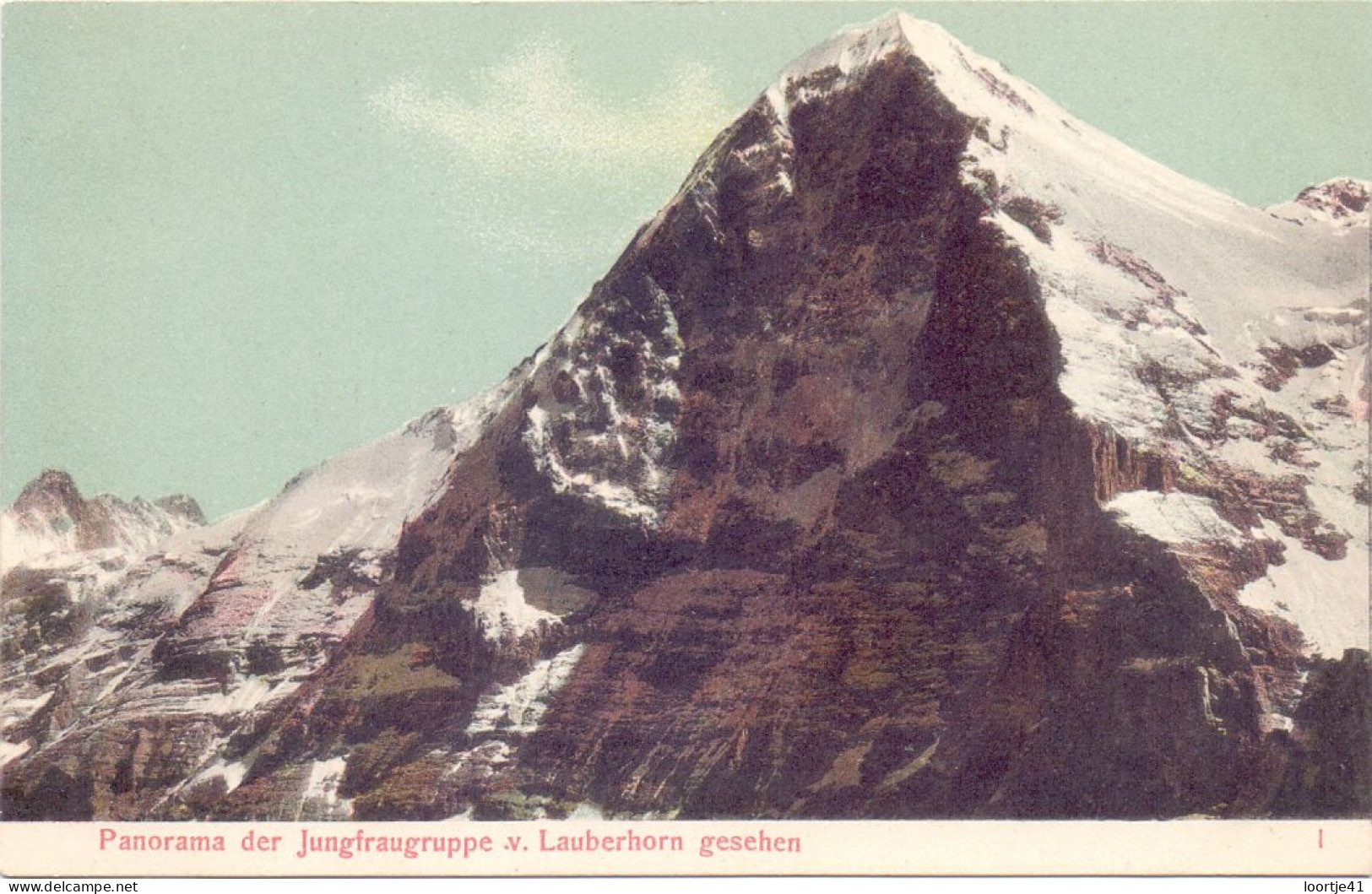 CP - Panorama Der Jungfraugruppe V. Leberhorn Gesehen - Horn