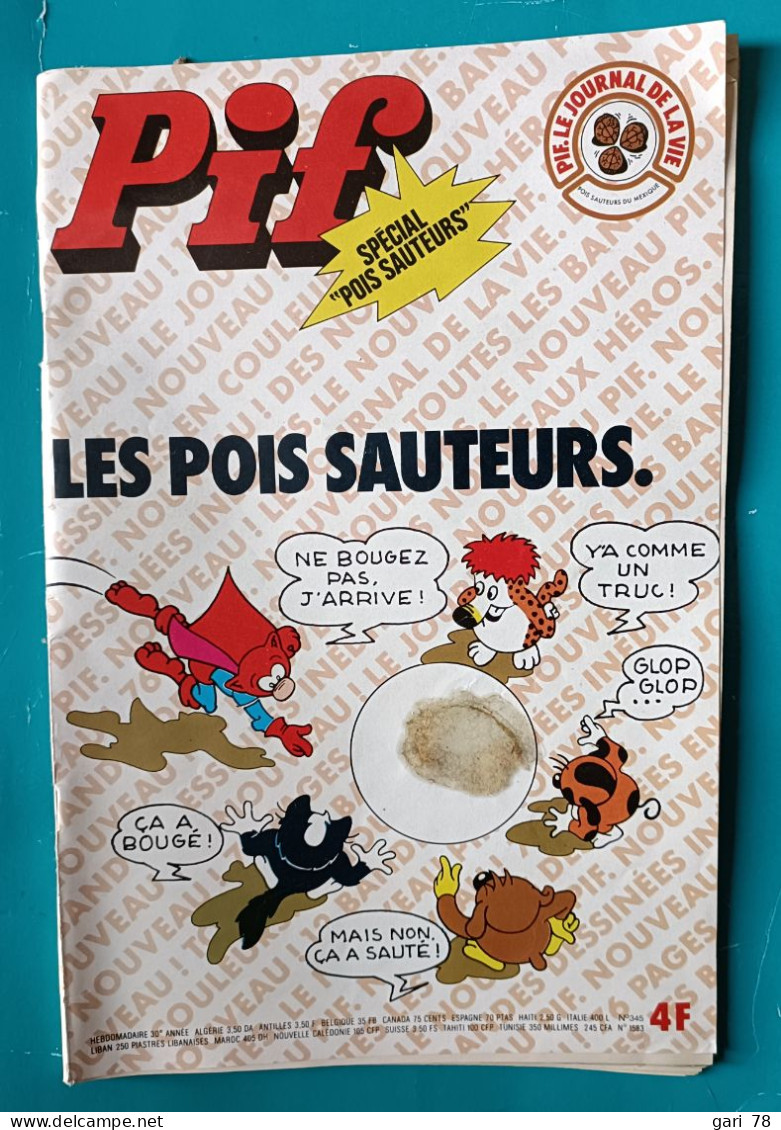 PIF N° 345 - 30e Année - Spécial "pois Sauteurs" - Pif - Autres