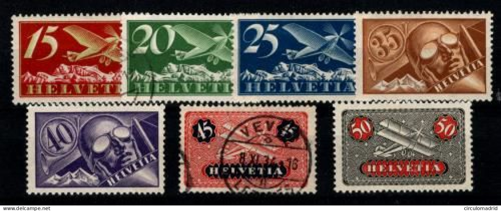 Suiza (aéreos) Nº 3/9. - Unused Stamps
