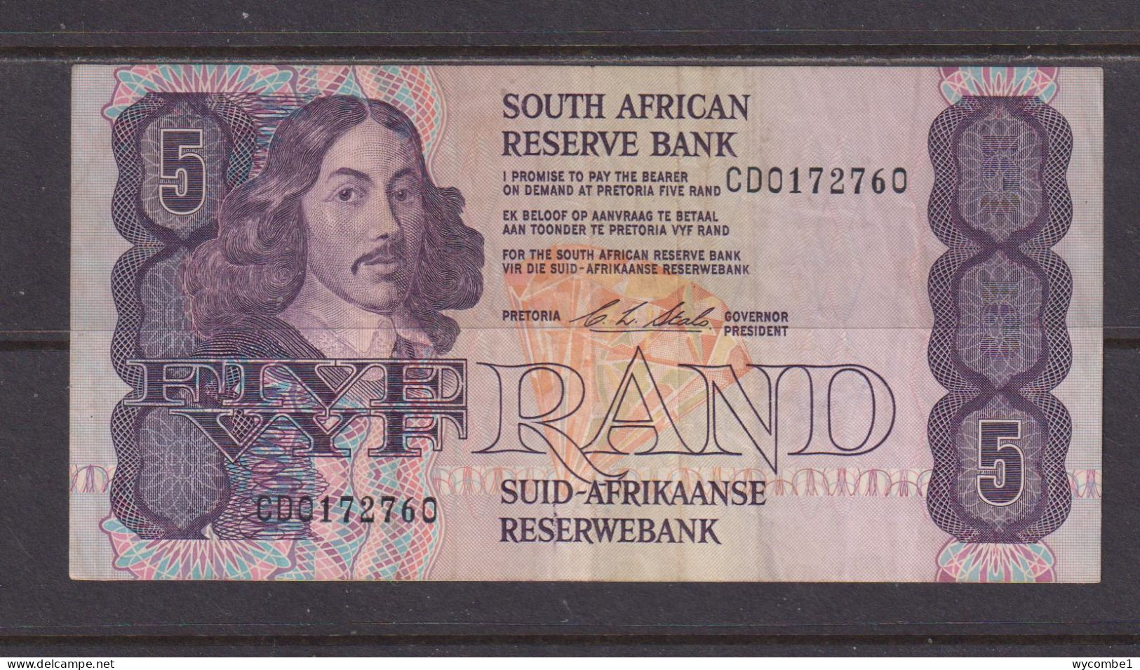 SOUTH AFRICA - 1978-94 5 Rand Stals Circulated Banknote As Scans - South Africa