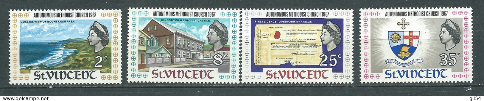 Saint Vincent- Série Yvert N° 234 / 237 ** 4 Valeurs Neuves Sans Charnière - AD 46302 - St.Vincent (...-1979)