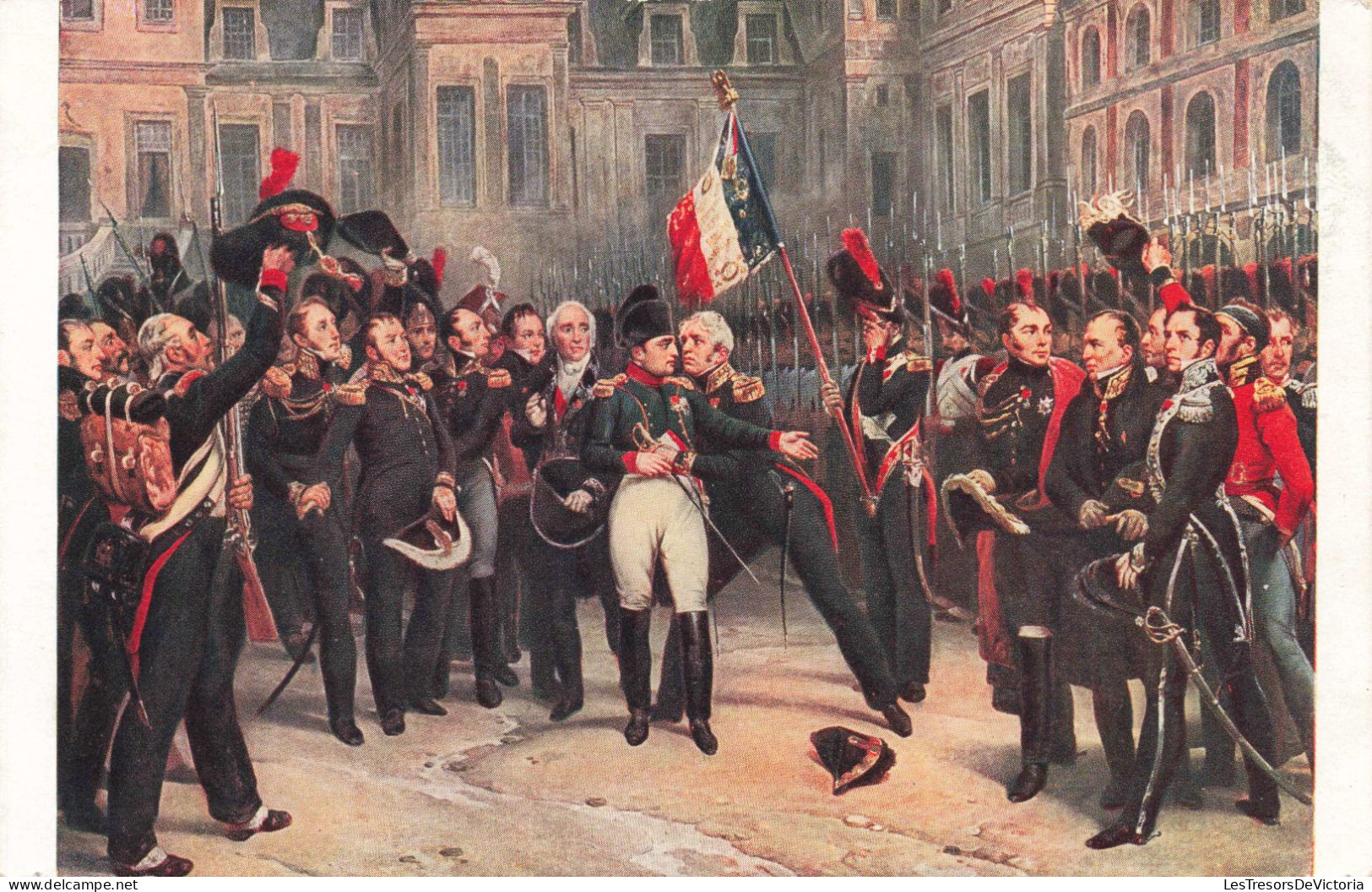 HISTOIRE - Adieux De Napoléon à La Garde Impériale à Fontainebleau - Carte Postale Ancienne - Storia
