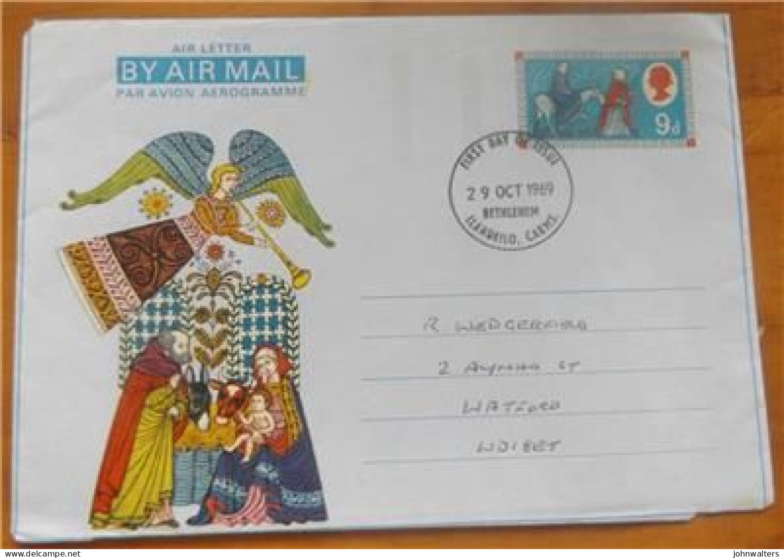 3 X 1969 Christmas Airletters Unused , Postmarks FDI Bethlehem & Day Issue TPO - 1952-1971 Pre-Decimal Issues