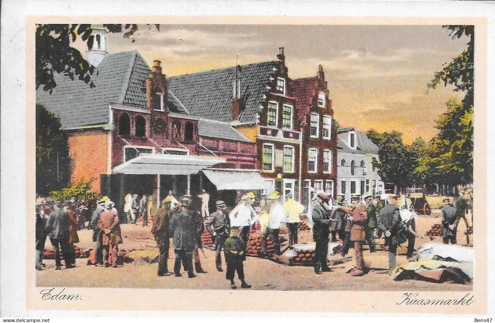 Edam Kaasmarkt Gelopen 6-2-1930 - Edam