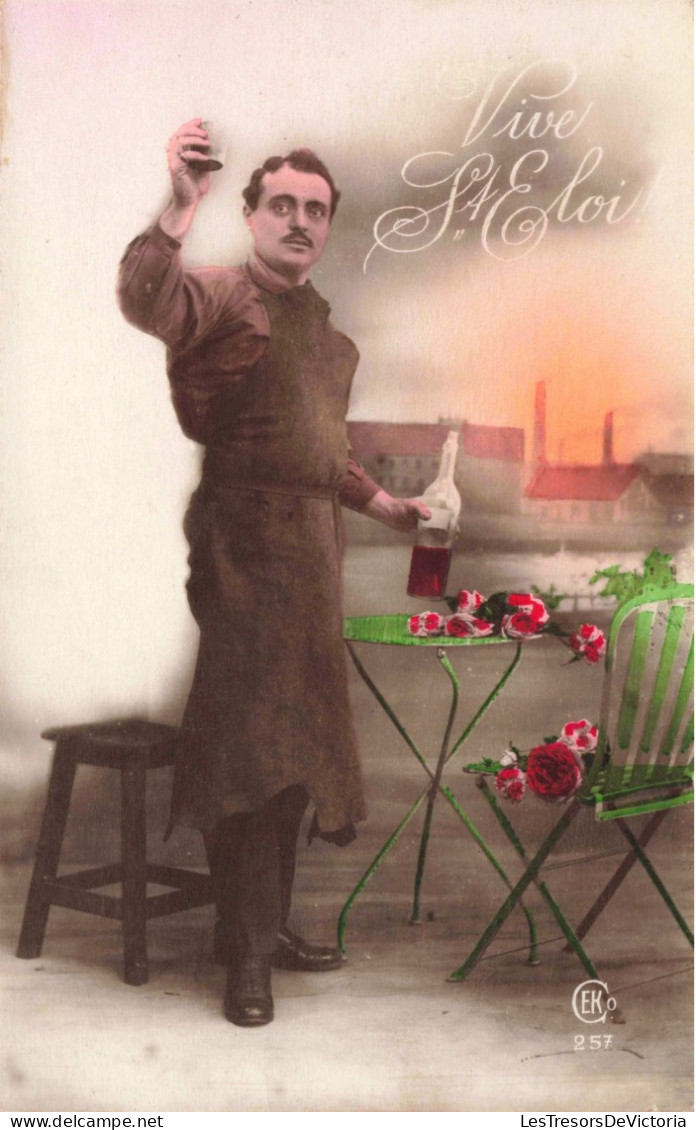 FÊTES ET VOEUX -  Vive St Eloi - Militaire - Colorisé - Carte Postale Ancienne - Sonstige & Ohne Zuordnung