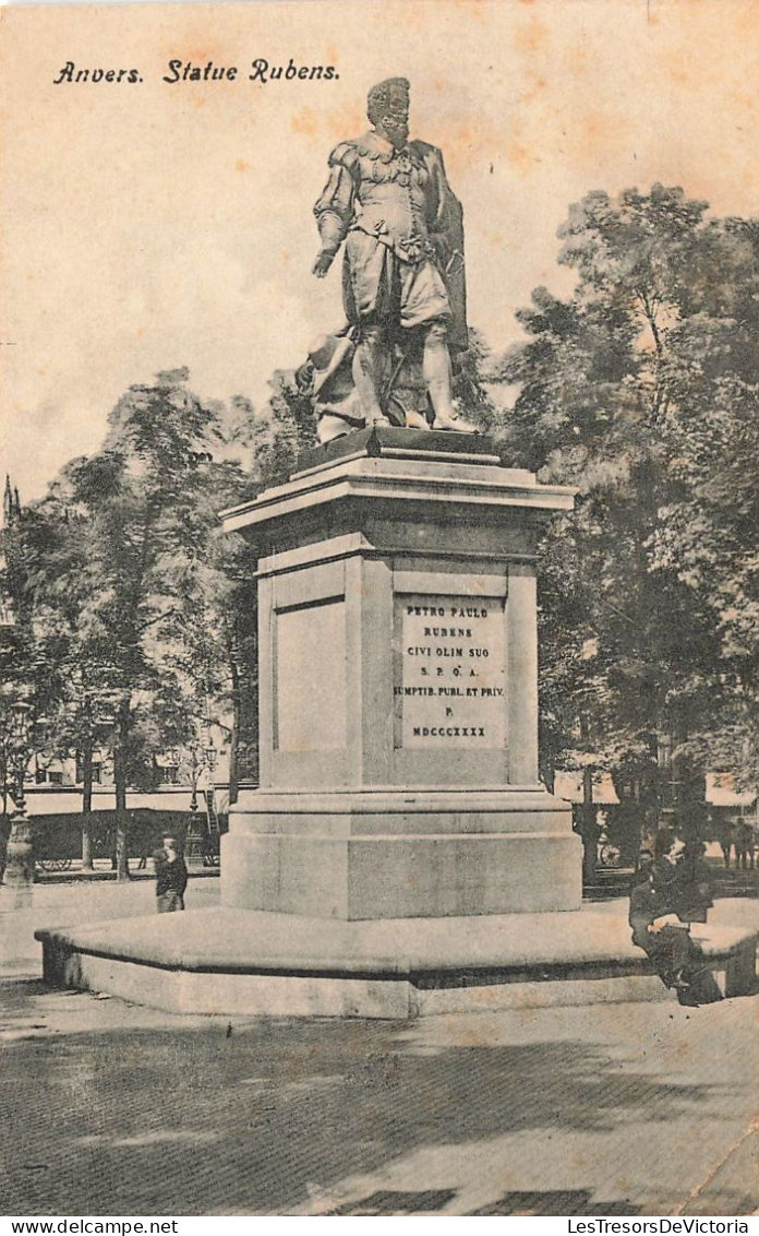 BELGIQUE - Antwerpen - Statue De Rubens - Colorisé - Carte Postale Ancienne - Antwerpen