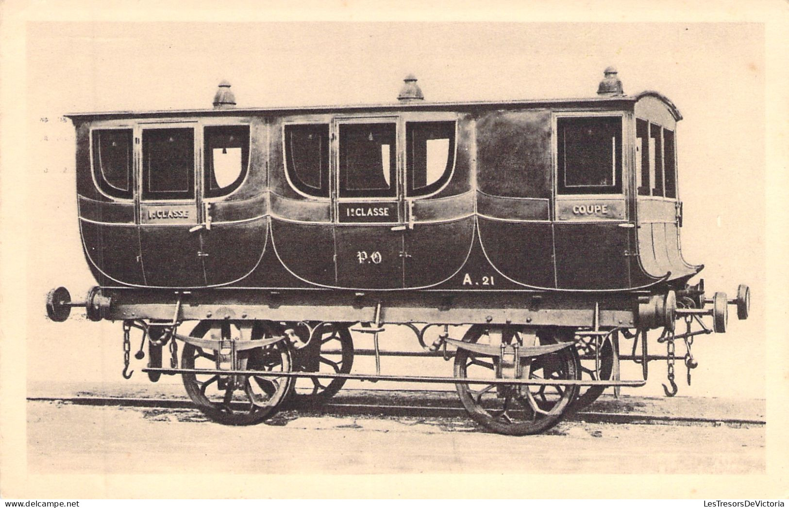 TRAIN - Chemin De Fer De Paris A Orleans - Voiture Mise En Service En 1840 - Carte Postale Ancienne - - Treinen